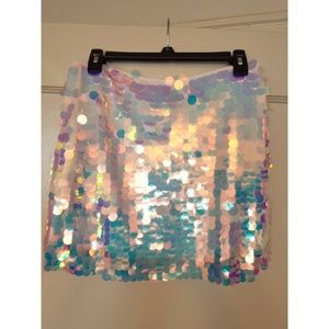Sequined mini skirt